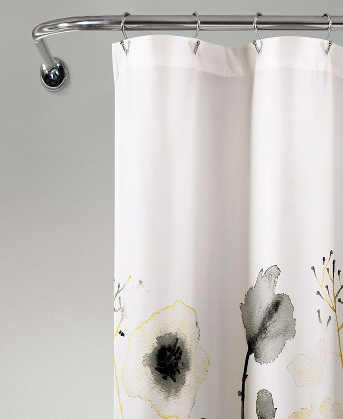 Lush Décor Zuri Flora 72" x 72" Shower Curtain Macy's