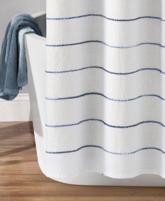 Ombre Stripe Yarn Dyed Cotton Shower Curtain, 72" x 72"