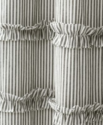 Vintage Stripe Yarn Dyed Cotton Shower Curtain, 72" x 72"