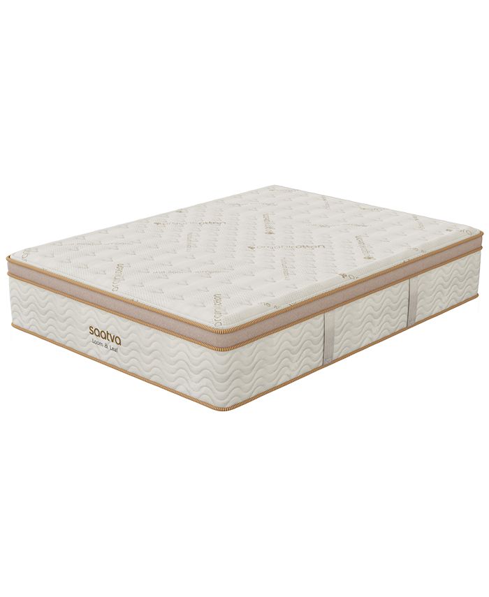 Saatva Loom & Leaf 14.5" Plush Euro Pillow Top Mattress California