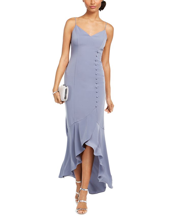 Adrianna Papell Ruffled Button-Down Mermaid Gown & Reviews - Dresses ...