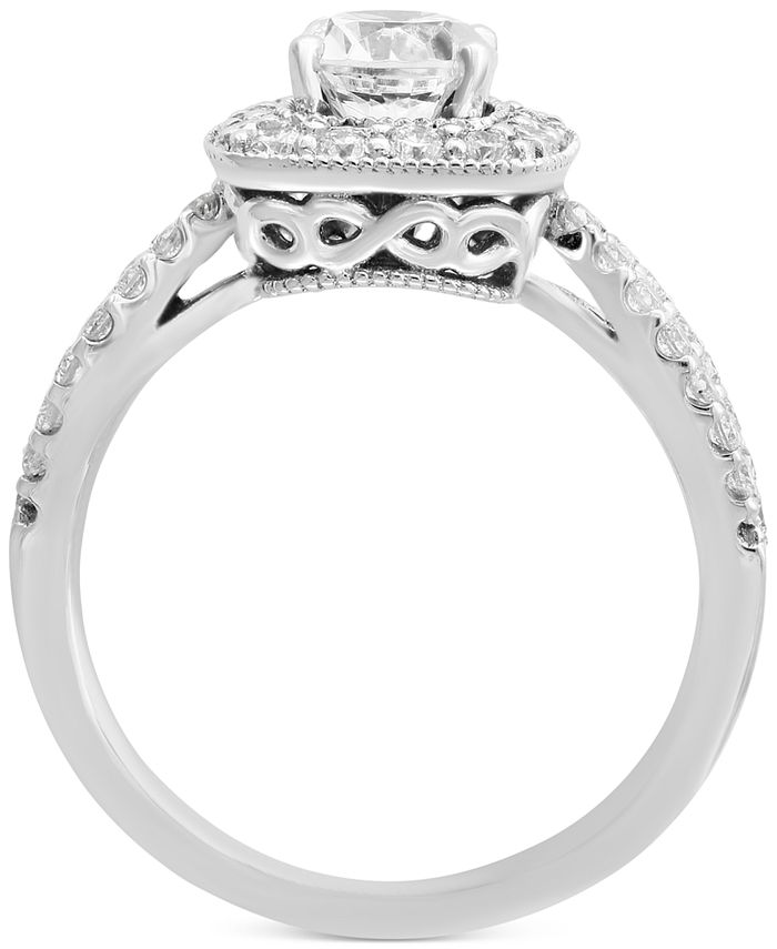 EFFY Collection EFFY® Diamond Halo Engagement Ring (1-1/10 ct. t.w.) in ...