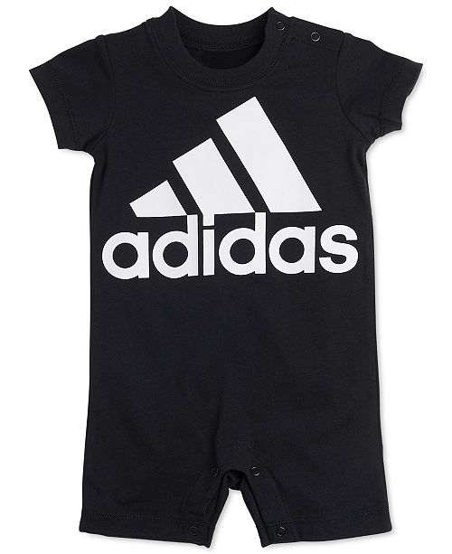 Adidas Baby Boys Cotton Logo Print Romper Reviews Macy S