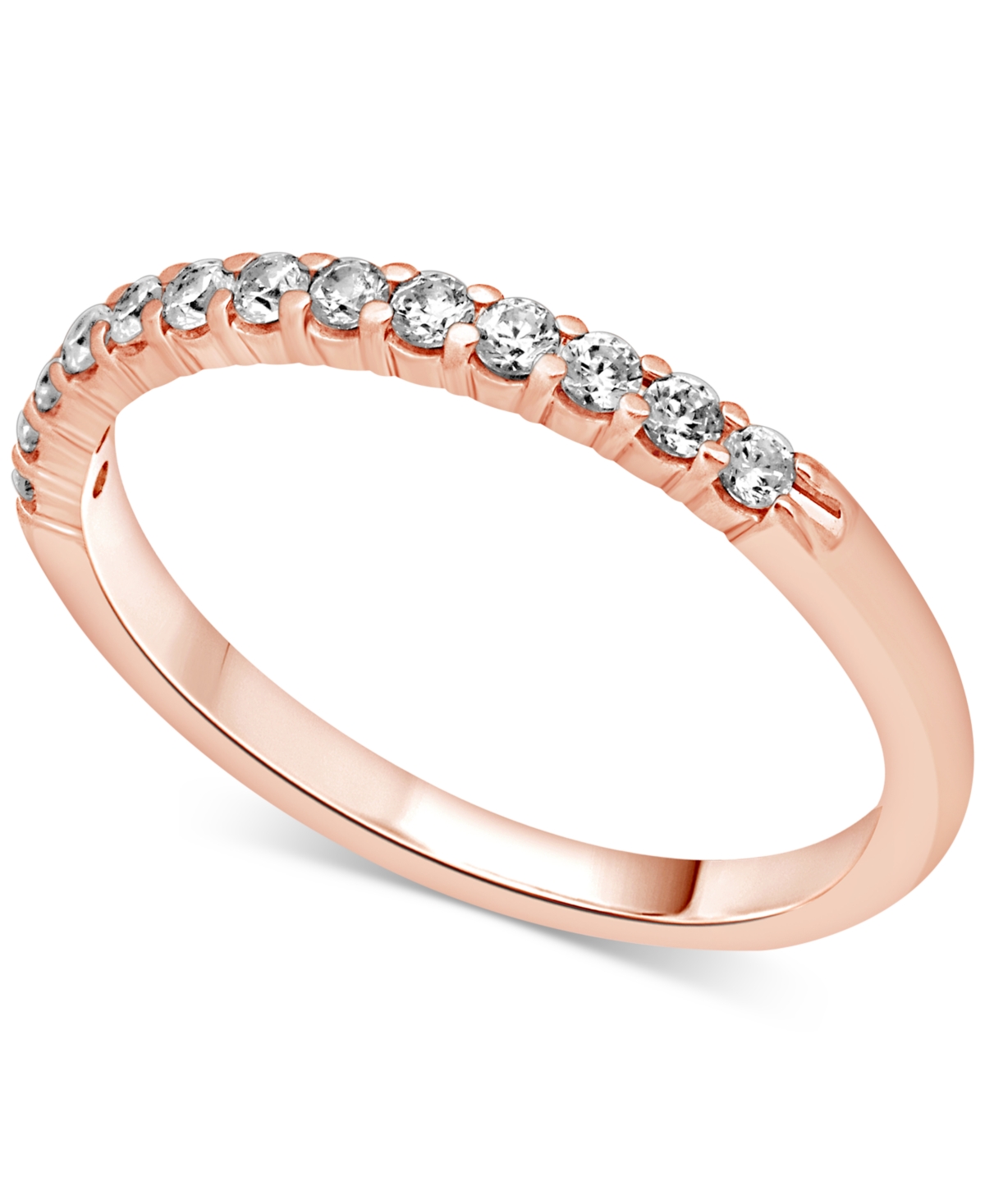 Diamond Band (1/4 ct. t.w.) in 14k White, Yellow, or- Rose Gold