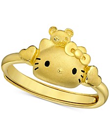 Hello Kitty Statement Ring in 24k Gold