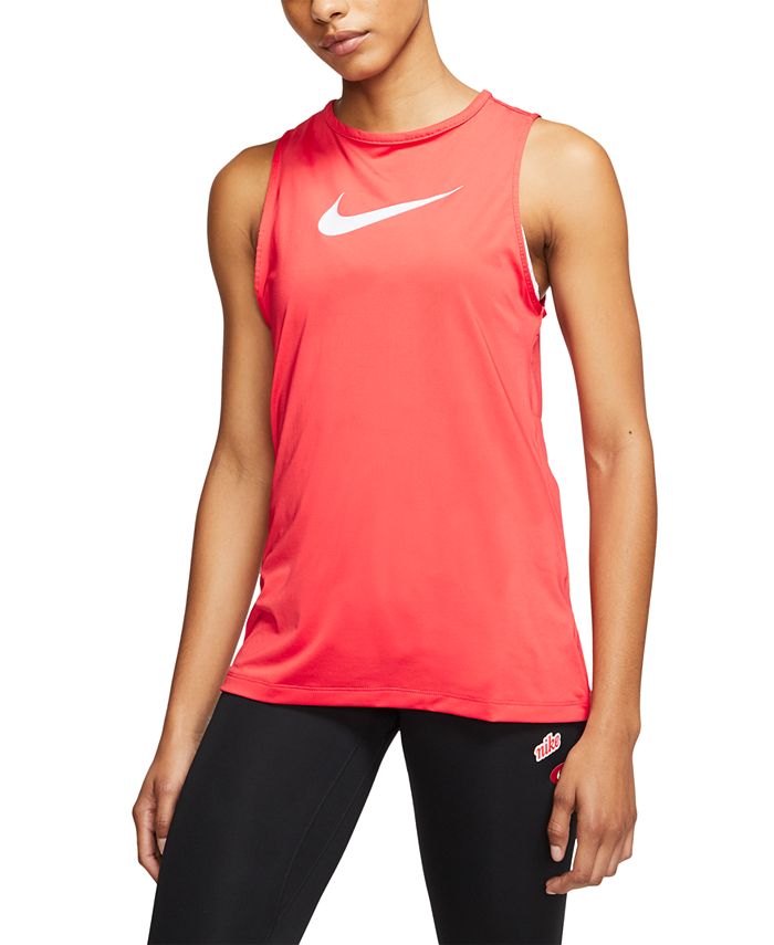Nike Women's Pro Dri-FIT Open-Back Tank Top - Macy's