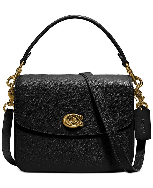 COACH Polished Pebbled Leather Cassie Crossbody 19 ...
