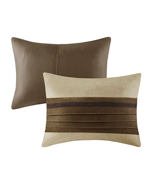 Madison Park Palmer 6 Piece Faux Suede King Cal King Duvet Cover