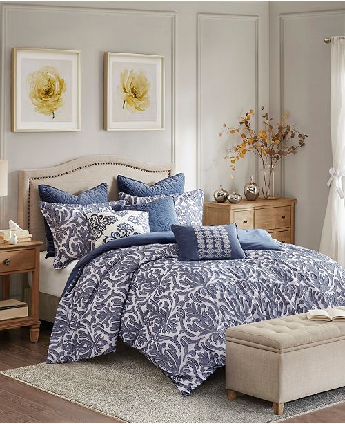 Madison Park Signature Maison 9 Piece King Cal King Comforter Set