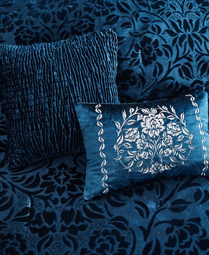 Madison Park Irene Velvet 5Pc. Comforter Set, King Macy's
