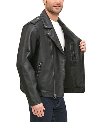 Levi s Men s Classic Asymmetrical Faux Leather Motorcycle Jacket
