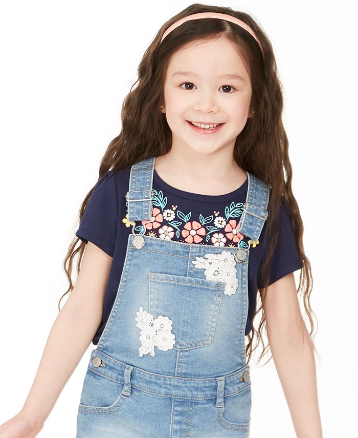 Epic Threads Toddler Girls Floral-Border T-Shirt, Created for Macy's ...