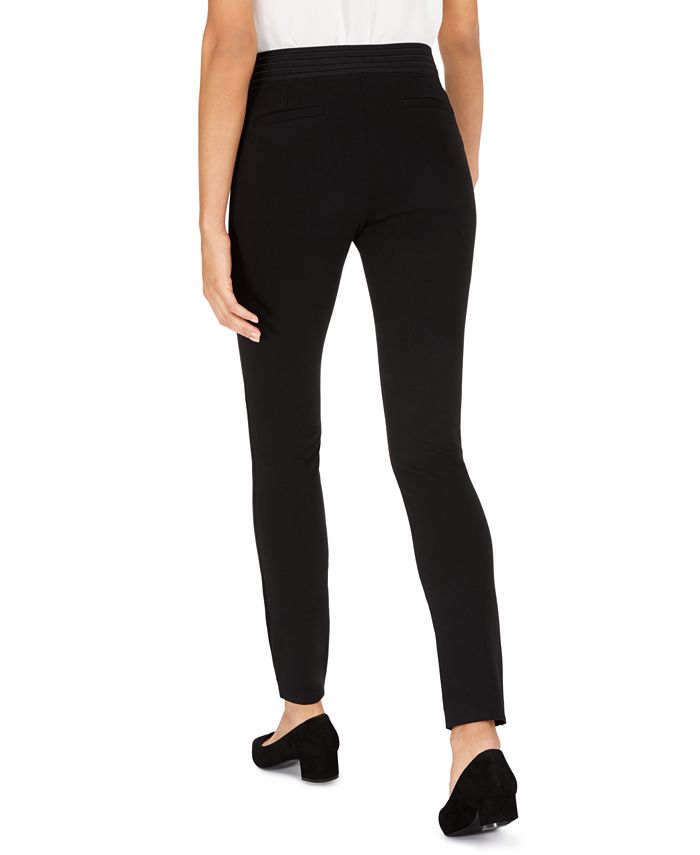 Alfani Contrast-Waist Skinny Pants, Created for Macy's - Macy's
