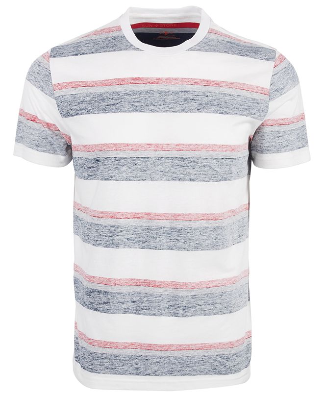 Sun + Stone Men's Multi-Striped T-Shirt, Created for Macy's & Reviews ...