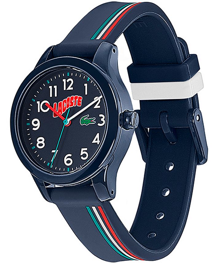 Lacoste Kid's Swiss 12.12 Blue Silicone Strap Watch 32mm Macy's