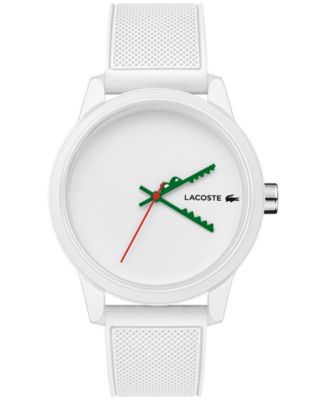 white lacoste watch men's