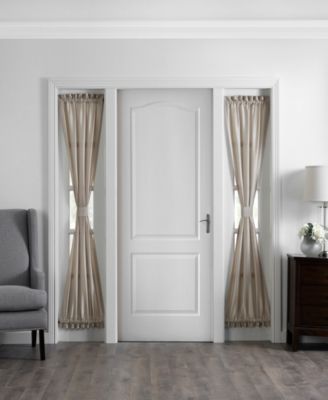Elrene Home Fashions - Colette Faux Silk 28" x 72" Side Door Window Panel