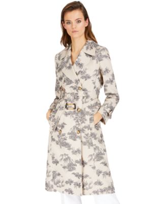 INC International Concepts INC Toile-Print Trench Coat, Created for ...