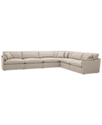 CLOSEOUT! Joud 6-Pc. Fabric "L" Shaped Modular Sofa, Created for Macy's