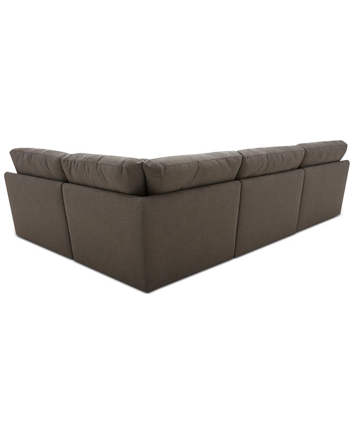 Furniture CLOSEOUT! Joud 4Pc. Fabric "L" Shaped Modular Sofa, Created for Macy's & Reviews