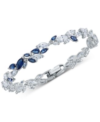 Swarovski - Silver-Tone Crystal Vine Flex Bracelet