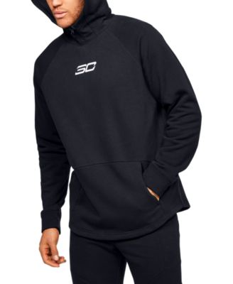 Under Armour Men's Sc30 Curry Life Short Sleeve Hoodie in Black