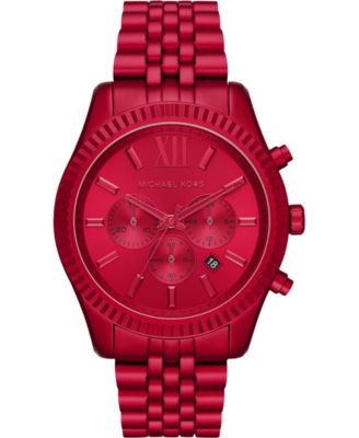 red michael kors mens watch