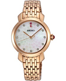 Women's Essentials Rose Gold-Tone Stainless Steel Bracelet Watch 29.2mm