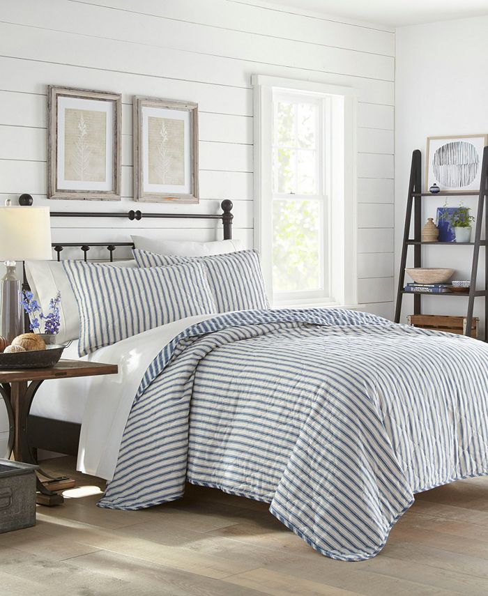 Stone Cottage Willow Way Ticking Stripe Full/Queen Quilt Set Macy's