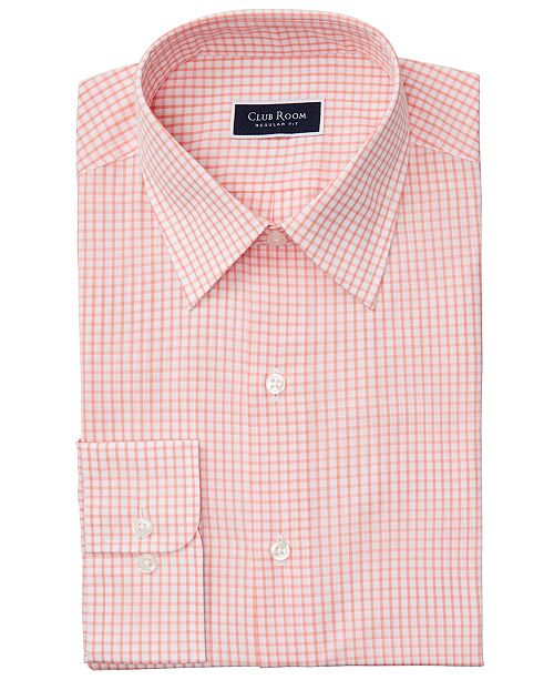 Club Room Men's Classic/RegularFit Check Dress Shirt, Created For Macy