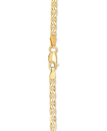 Vintage 18K Gold Mariner Chain, 16 Anchor Link Necklace – Alpha