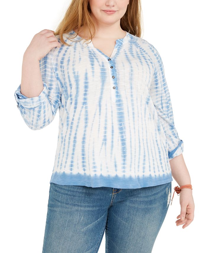 tie dye henley
