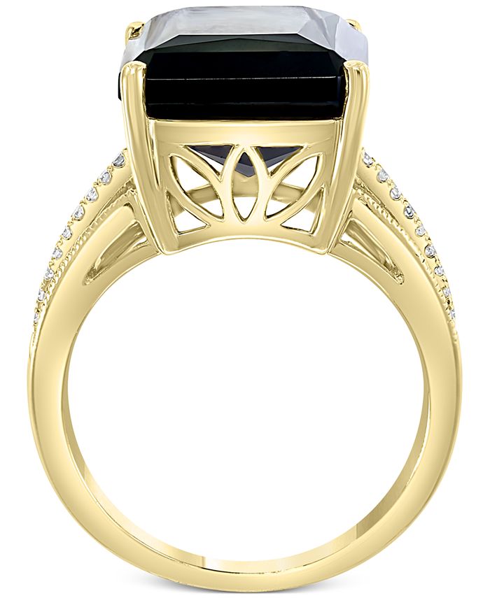 EFFY Collection EFFY® Onyx & Diamond (3/8 ct. t.w.) Statement Ring in