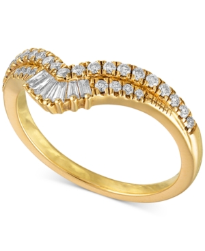 image of Diamond Chevron Statement Ring (3/8 ct. t.w.) in 14k Gold