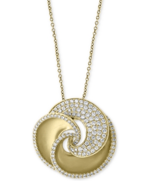 image of Effy Diamond Pave Swirl 18