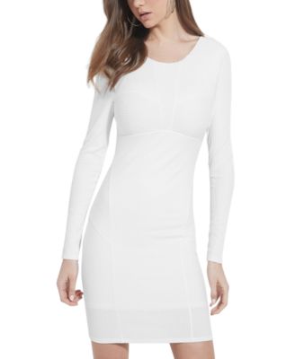 macys guess white dress