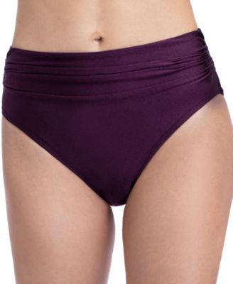 ruched bikini bottoms high waisted