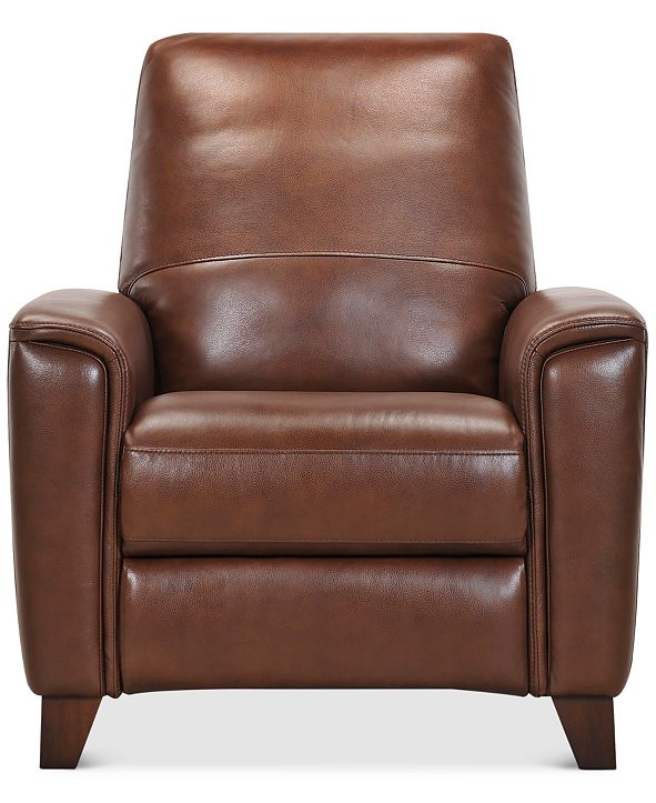 Furniture Brayna 35" Leather Pushback Recliner, Created for Macy's