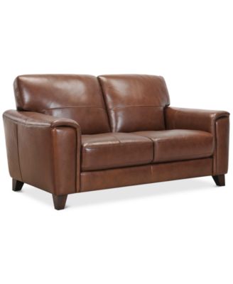 Furniture Brayna Leather Sofa, Kaleb 84 Tufted Leather Sofa And 61 Loveseat Set Created For Macy S