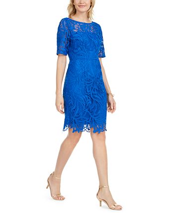 Adrianna Papell Lace Sheath Dress - Macy's