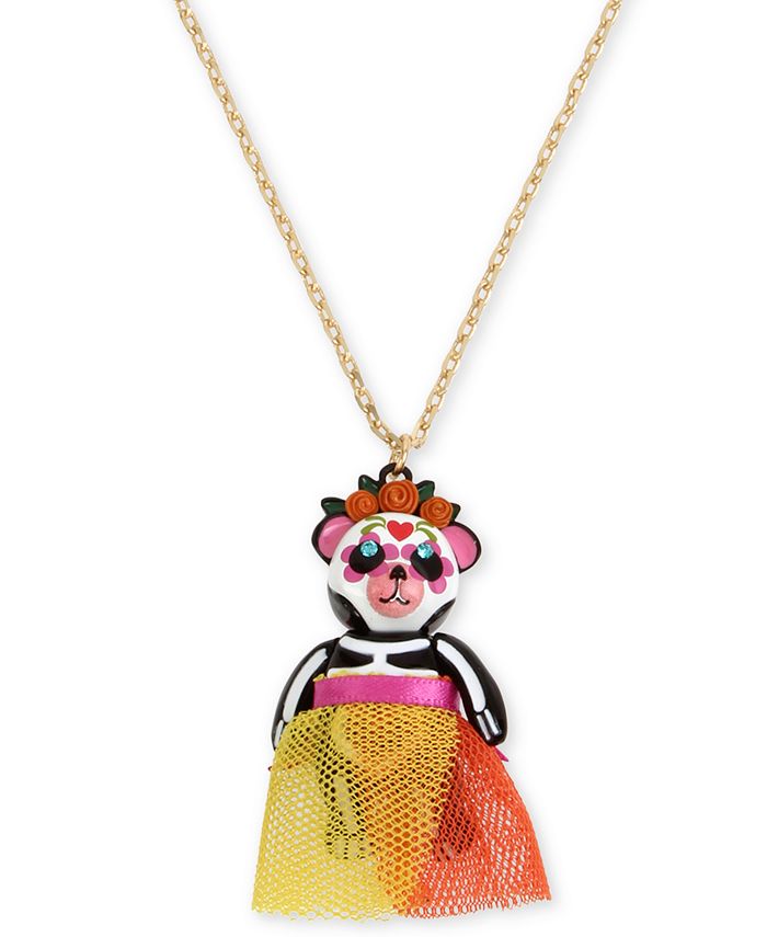 Betsey johnson deals sugar skull necklace