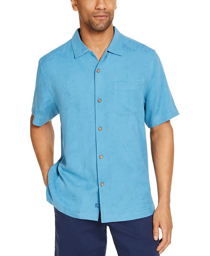 Tommy Bahama Men's Tiki Grill Classic-Fit Embroidered Palm-Jacquard ...