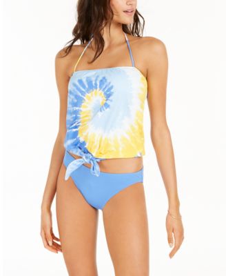 tie front tankini top