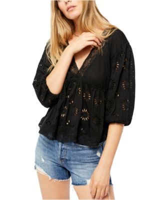 Free People - Sweeter Side Eyelet Top