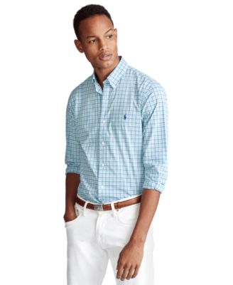 polo ralph lauren men's classic fit poplin shirt