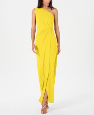 macys womens yellow dresses