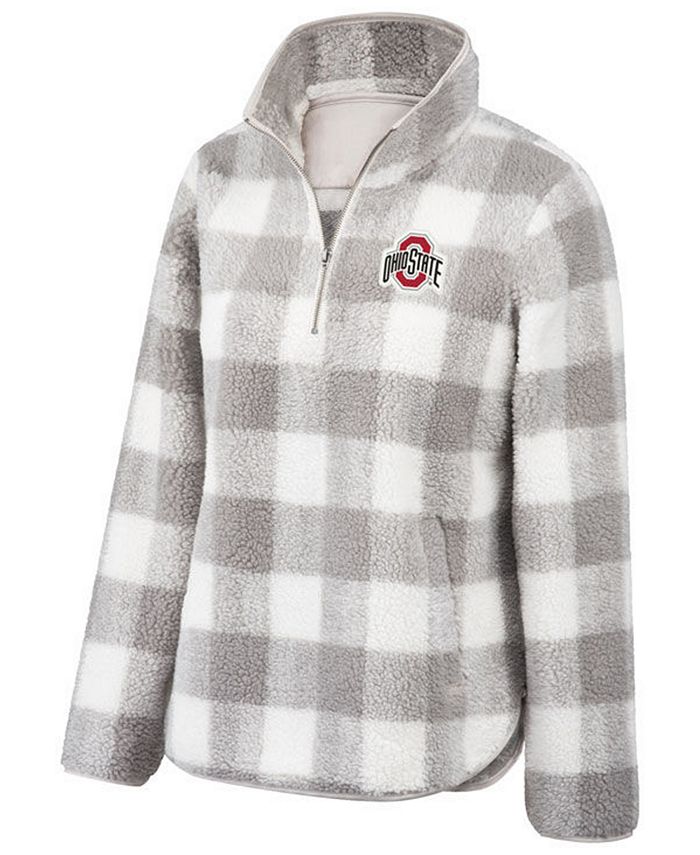 Top of the World Women s Ohio State Buckeyes Buffalo Check Sherpa