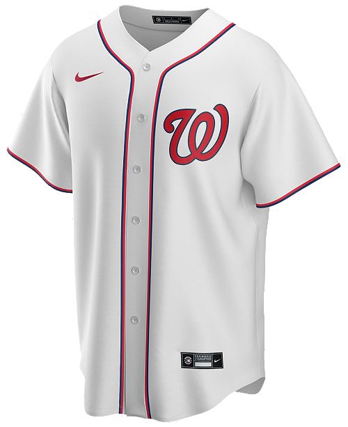 Nike Men S Washington Nationals Official Blank Replica Jersey