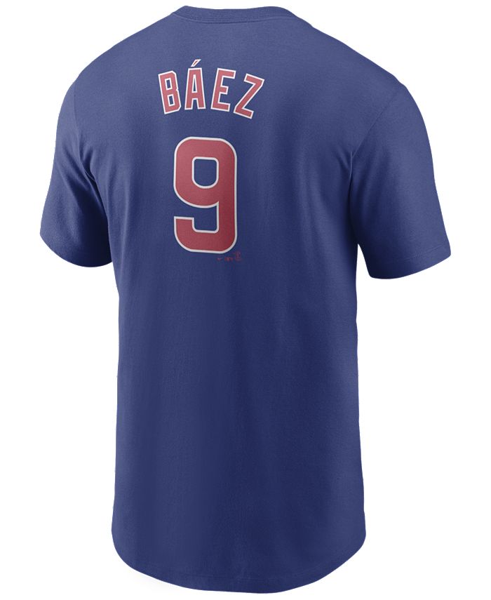 Nike Men's Javier Baez Chicago Cubs Name and Number Player T-Shirt - Macy's