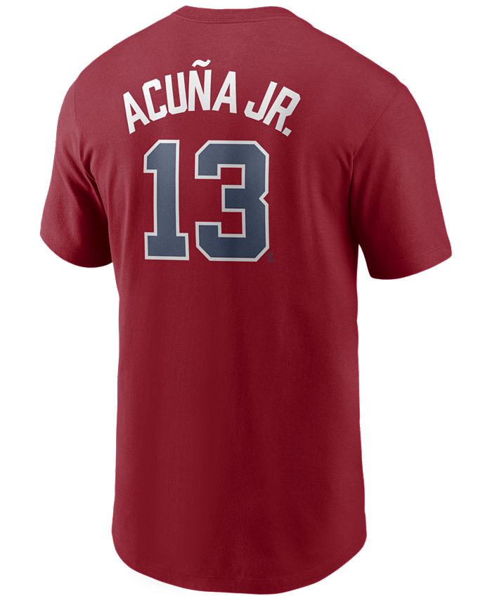 Nike Men's Ronald Acuna Atlanta Braves Name and Number Player T